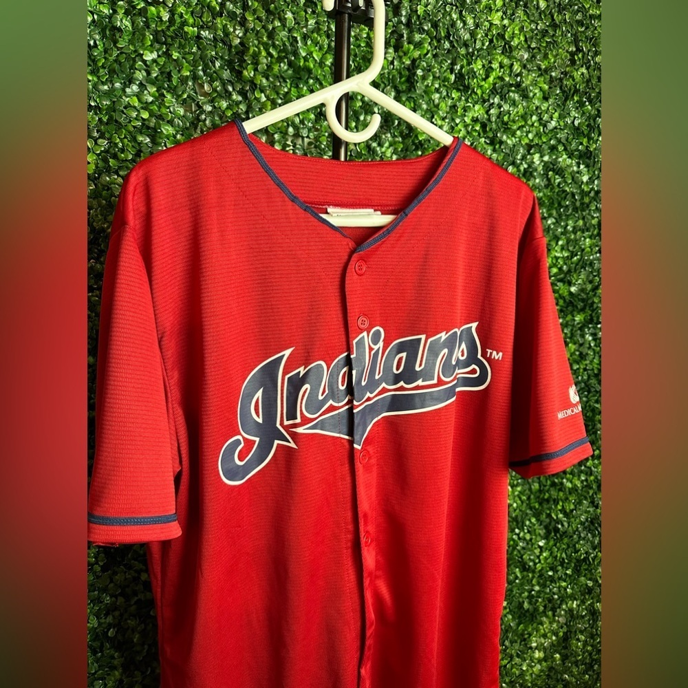 Cleveland Indians Carlos Santana #41 Red Jersey - Sz XL - Picture 3 of 9